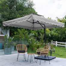 Load image into Gallery viewer, Double Top Garden Cantilever Parasol with Square Base, LG0813LG0533