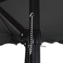 Load image into Gallery viewer, Livingandhome Corrugated Edge Square Canopy Outdoor Cantilever Parasol with Cross Base, LG0814