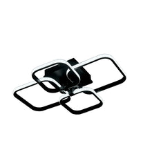 Load image into Gallery viewer, 4-Light Black Contemporary LED Energy-efficient Semi Flush Ceiling Light