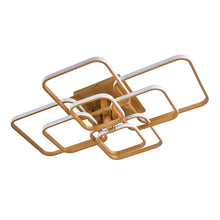 Load image into Gallery viewer, 8-Light Golden Contemporary LED Energy-efficient Semi Flush Ceiling Light