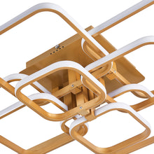 Load image into Gallery viewer, 8-Light Golden Contemporary LED Energy-efficient Semi Flush Ceiling Light
