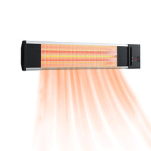 Load image into Gallery viewer, Outdoor Wall Mounted Electric Infrared Patio Heater with Remote Control
