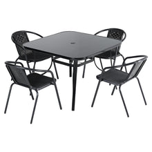 Load image into Gallery viewer, Outdoor Garden Dining Sets with Metal Table and 4Pcs Rattan Chairs, LG0888LG0792