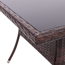 Load image into Gallery viewer, Outdoor Garden Dining Sets with Rattan Table and 2Pcs Rattan Chairs with Cushions, LG0894LG0903