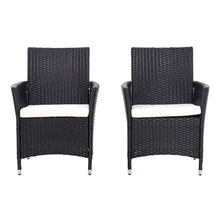 Load image into Gallery viewer, Outdoor Garden Dining Sets with Rattan Table and 2Pcs Rattan Chairs, LG0895LG0902