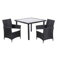Load image into Gallery viewer, Outdoor Garden Dining Sets with Rattan Table and 2Pcs Rattan Chairs, LG0895LG0902