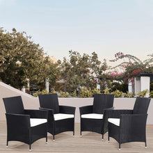 Load image into Gallery viewer, Set of 2 /4 Patio Garden Rattan Chairs Lounge Cushioned Garden Chairs