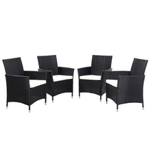 Load image into Gallery viewer, 4pcs Garden Rattan Dining Chairs With Cushions, LG0904