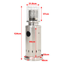 Load image into Gallery viewer, 13KW Bullet Gas Patio Heater Commercial Gas Patio Heaters Freestanding Gas Heater