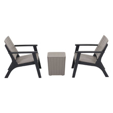 Load image into Gallery viewer, Set of 3 Garden Plastic Patio Furniture Set