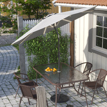 Load image into Gallery viewer, Large Solar Powered LED Patio Umbrella for Outdoor Garden Patio with Base, LG0930LG0454
