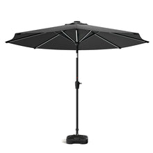 Load image into Gallery viewer, Large Solar Powered LED Patio Umbrella for Outdoor Garden Patio with Base, LG0931LG0455