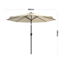 Load image into Gallery viewer, Large Solar Powered LED Patio Umbrella for Outdoor Garden Patio, LG0932