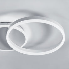 Load image into Gallery viewer, 2-Light White Contemporary LED Flush Mount Ceiling Light Fixture Round for Bedroom