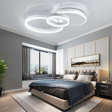 Load image into Gallery viewer, 3-Light White Contemporary LED Flush Mount Ceiling Light Fixture Round for Bedroom