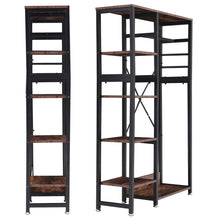 Load image into Gallery viewer, Coat Rack,5 Shelves,Clothes Rail,Open Wardrobe for Hallway or Bedroom