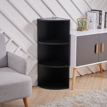 Load image into Gallery viewer, Corner Shelf Organizer Display Storage Rack Free Standing MDF Bookshelf