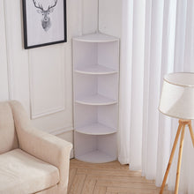 Load image into Gallery viewer, Corner Shelf Organizer Display Storage Rack Free Standing MDF Bookshelf