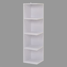 Load image into Gallery viewer, 3 Tier Wooden Corner Shelf Stand Bookcase Bookshelf Cabinet Plants Stand White