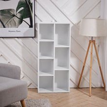 Load image into Gallery viewer, 7 Cube Bookcase Shelving Unit Storage Display Cabinet Book Shelf Cupboard