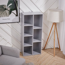 Load image into Gallery viewer, 7 Cube Bookcase Shelving Unit Storage Display Cabinet Book Shelf Cupboard
