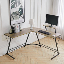 Load image into Gallery viewer, L-shaped Computer Desk PC Home Office Study Gaming Working Table,Maple Wood