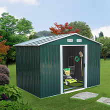 Load image into Gallery viewer, Garden Steel Shed with Gabled Rooftop