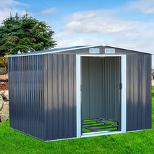 Load image into Gallery viewer, Garden Steel Shed with Gabled Rooftop