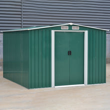 Load image into Gallery viewer, Garden Steel Shed with Gabled Rooftop