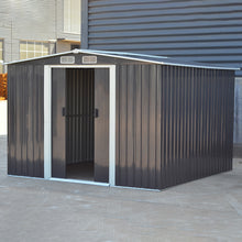 Load image into Gallery viewer, Garden Steel Shed with Gabled Rooftop