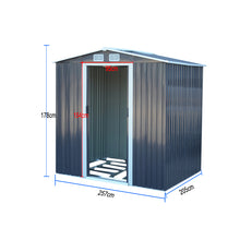 Load image into Gallery viewer, Garden Steel Shed with Gabled Rooftop