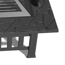 Load image into Gallery viewer, 81CM Garden Fire Pit Brazier Patio BBQ Firepit Table with BBQ Grill
