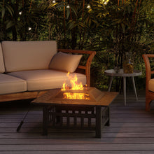 Load image into Gallery viewer, 81CM Garden Fire Pit Brazier Patio BBQ Firepit Table with BBQ Grill