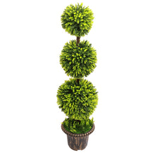 Load image into Gallery viewer, 120CM Artificial Potted Topiary Trees Garden Yard Ornament with Pot