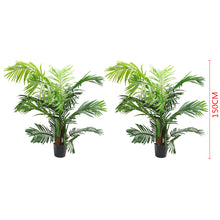 Load image into Gallery viewer, Set of 2 Artificial Palm Tree Hallway Potted Topiary Plant