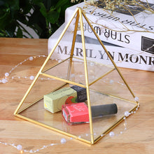 Load image into Gallery viewer, Glass Pyramid Jewelry Organizer Box