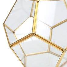 Load image into Gallery viewer, Geometric Glass Terrarium Succulents Container