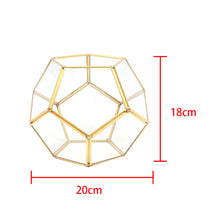 Load image into Gallery viewer, Geometric Glass Terrarium Succulents Container