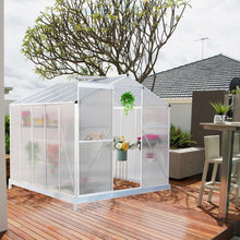 Load image into Gallery viewer, White Framed Garden Hobby Greenhouse with Vent