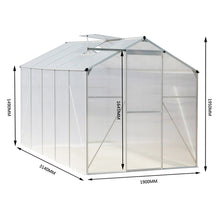 Load image into Gallery viewer, White Framed Garden Hobby Greenhouse with Vent