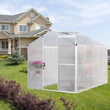 Load image into Gallery viewer, White Framed Garden Hobby Greenhouse with Vent