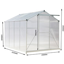 Load image into Gallery viewer, White Framed Garden Hobby Greenhouse with Vent