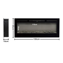 Load image into Gallery viewer, Recessed/ Wall Mounted Electric Fireplace-3 Size option