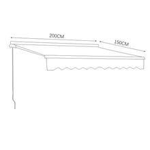 Load image into Gallery viewer, Outdoor Retractable DIY Manual Patio Awning Canopy Garden Shade Shelter