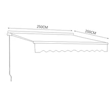 Load image into Gallery viewer, Outdoor Retractable DIY Manual Patio Awning Canopy Garden Shade Shelter