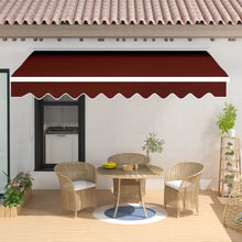 Load image into Gallery viewer, Outdoor Retractable DIY Manual Patio Awning Canopy Garden Shade Shelter