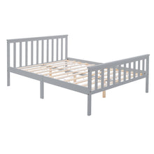 Load image into Gallery viewer, Solid Pine Wood Bed Grey or White