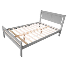 Load image into Gallery viewer, Solid Pine Wood Bed Grey or White