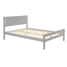 Load image into Gallery viewer, Solid Pine Wood Bed Grey or White