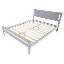 Load image into Gallery viewer, Solid Pine Wood Bed Grey or White